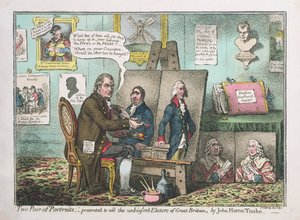 Two Pairs of Portraits, Presented to all the Unbiased Electors of Great Britain, by John Horne Tooke (1736-1812) published by J. Wright and inscribed 